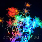 Гирлянда Светодиодная LED Бахрома-Дождь со Снежинкой-120